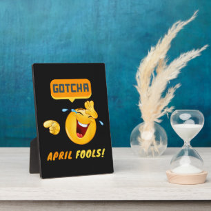 VERSTECKT - April-Scherztag Lustig Fotoplatte