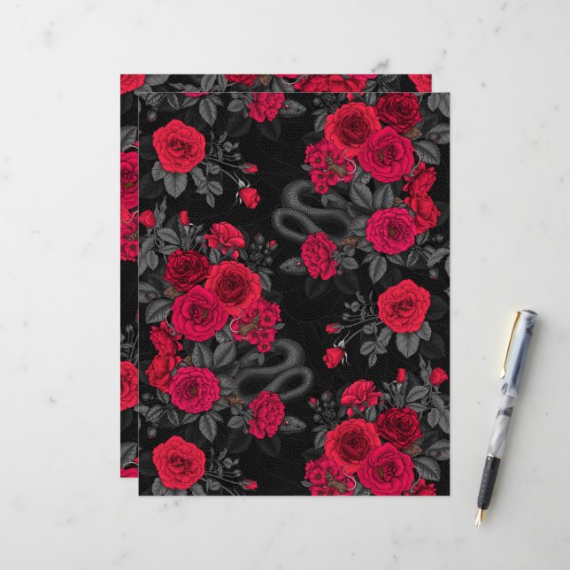 versteckt in den Rose (Vorderseite/Rückseite Beispiel)