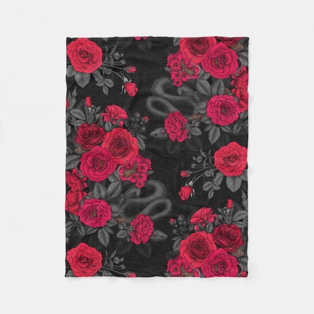 versteckt in den Rose Fleecedecke (Vorderseite)