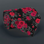 versteckt in den Rose Krawatte<br><div class="desc">Rose Blume,  Mäuse und Schlangen handbemalt in Ps und Illustrator,  nahtlos</div>