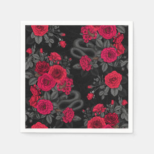 versteckt in den Rose Serviette