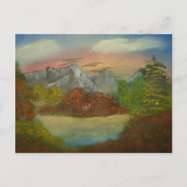 Versteckt in roter Postkarte (Vorderseite)