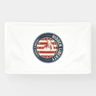 Versteckte Freiheit Patriotisch Patriotisch Optisc Banner