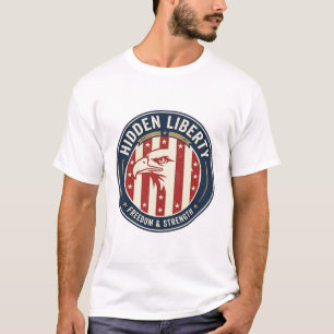 Versteckte Freiheit Patriotisch Patriotisch Optisc T-Shirt
