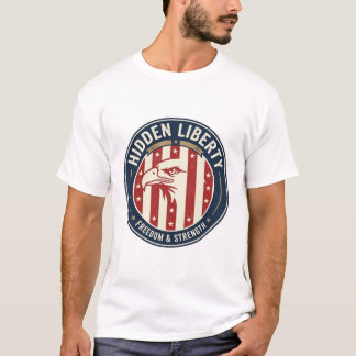 Versteckte Freiheit Patriotisch Patriotisch Optisc T-Shirt