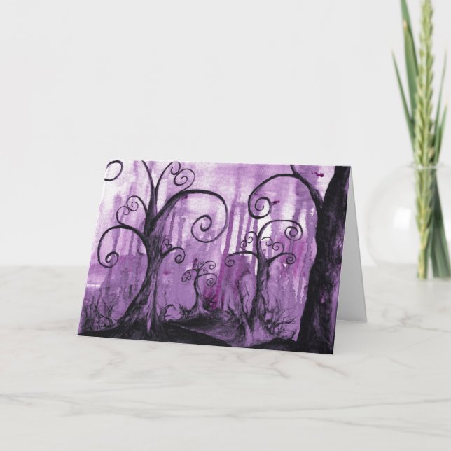 Versteckte Herz-surreale Feiertagskarte (Vorderseite)