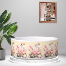 Versteckte Kitty Rosa Floral