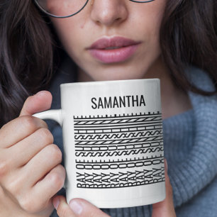 Versteckte Nachricht Sonnenstrahl Personalisierter Kaffeetasse