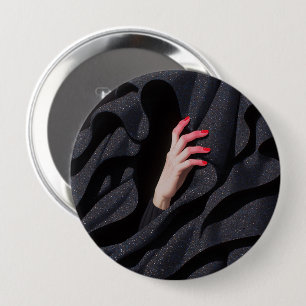 Versteckte Sternennacht-Hidschab-Hand-Illustration Button