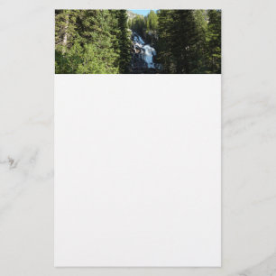 Versteckte Wasserfälle im Grand Teton Nationalpark Briefpapier