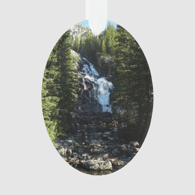 Versteckte Wasserfälle im Grand Teton Nationalpark Ornament (Vorderseite)