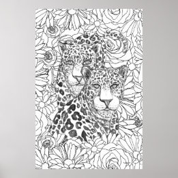 Versteckter Jaguar Poster