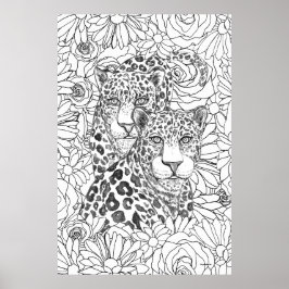 Versteckter Jaguar Poster
