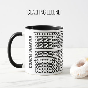 Versteckter Message-Individuelle Name Coachen Lege Tasse