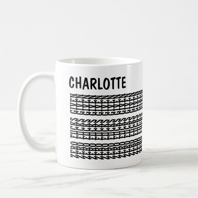 Versteckter Message-Individuelle Name - Sarcastic- Kaffeetasse (Links)