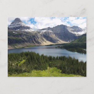 Versteckter See Blick Gletscher Nationalpark Monta Postkarte
