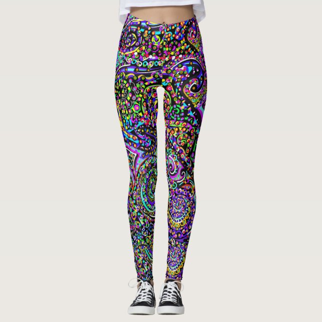 Verstecktes Delfin-Design Leggings (Vorderseite)