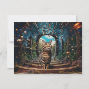 Verstecktes Portal Kitty Postkarte
