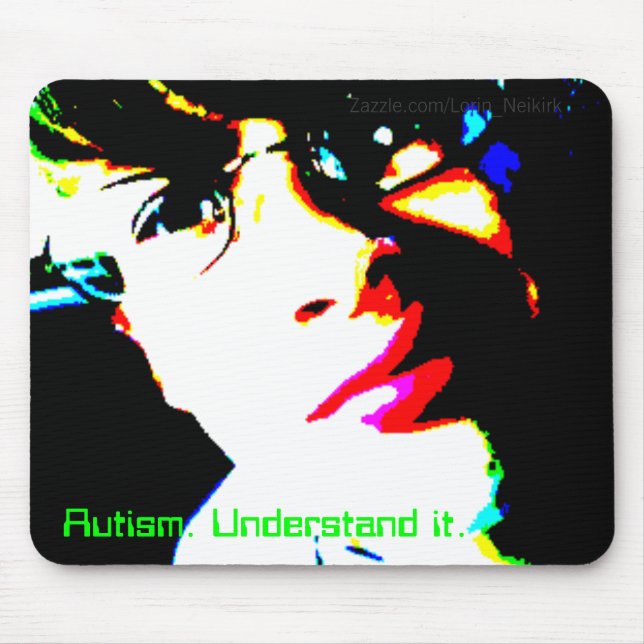 "Verstehen Sie mich" Autismus-Bewusstsein Mousepad (Vorne)