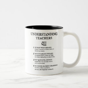 VERSTEHENDE LEHRKRÄFTE - Funny Teacher Spaß Zweifarbige Tasse