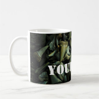 Versteinerte Haifisch-Zahn-Sammlung Kaffeetasse