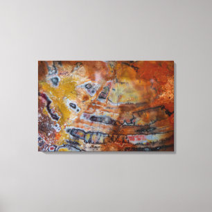 Versteinerte Holzbraun Leinwanddruck