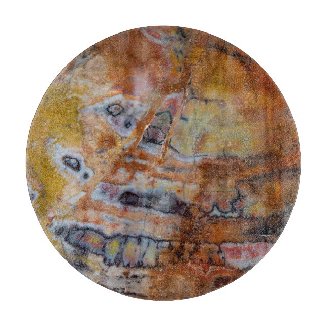 Versteinerte Holzbraun Schneidebrett (Vorderseite)