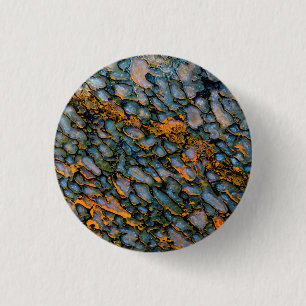 Versteinerter Dinosaurier-Knochen Button