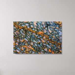 Versteinerter Dinosaurier-Knochen Leinwanddruck