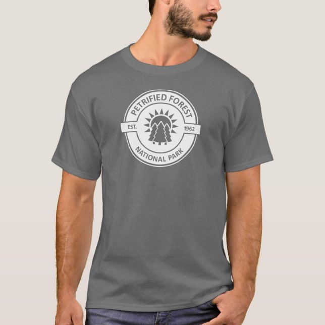 Versteinerter Forest National Park Sun Trees T-Shirt (Vorderseite)