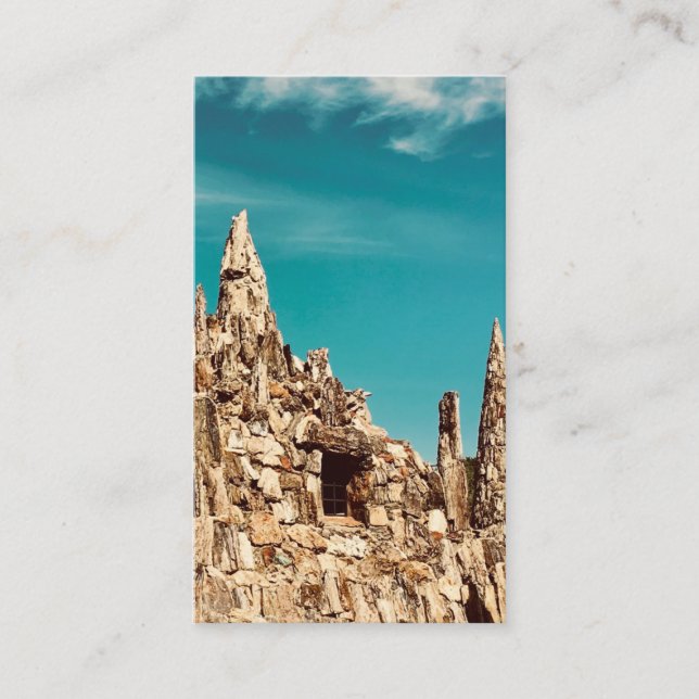 versteinerter Holzpark Visitenkarte (Vorderseite)