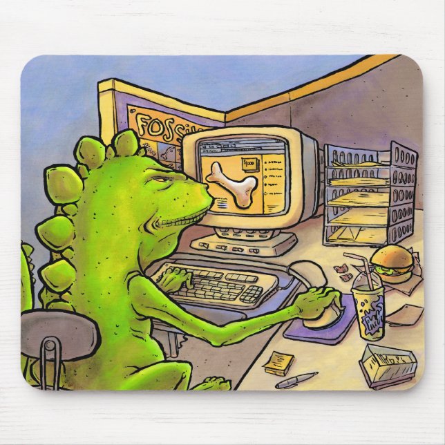 Versteinerter Jäger Mousepad (Vorne)