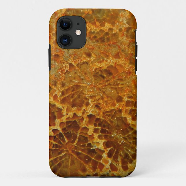 Versteinerter korallenroter natürlicher Case-Mate iPhone hülle (Rückseite)