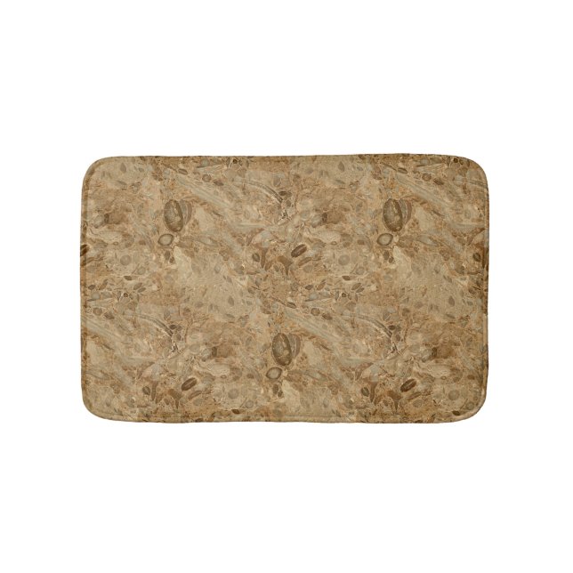 Versteinerter Marmorierungblick Browns Badematte (Vorderseite)