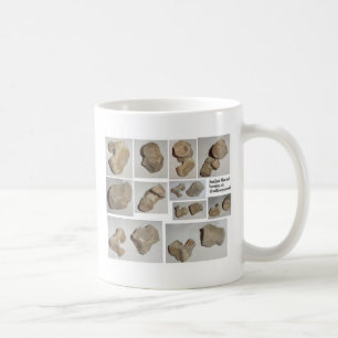 VERSTEINERTER SÄUGETIER-WIRBEL KAFFEETASSE