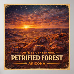 Versteinerter Wald Arizona Centennial Poster