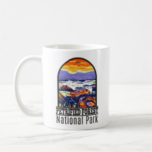 Versteinerter Wald Nationalpark Arizona Vintage Kaffeetasse