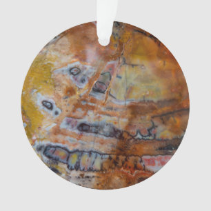 Versteinertes Holz Braun Ornament