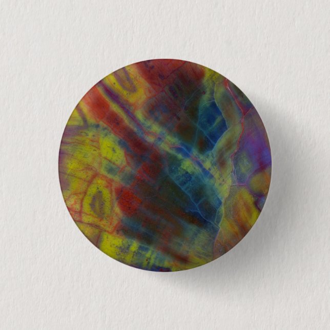 Versteinertes Holz Button (Vorderseite)