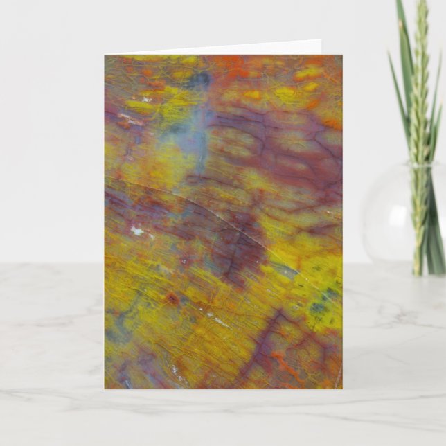 versteinertes Holz Karte (Vorderseite)