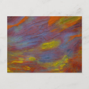 Versteinertes Holz Nah-up Postkarte