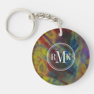 Versteinertes Holz Schlüsselanhänger