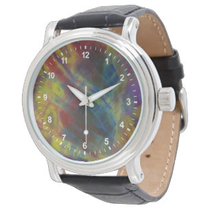 Versteinertes Holz vertikal Armbanduhr
