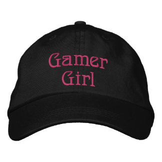 Verstellbare Gamer-Girl-Mütze bestickte Kappe