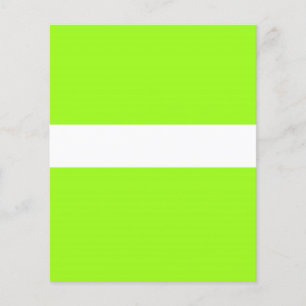 Verstellbares chartreuse Neon- und Weiß-Flyer Flyer