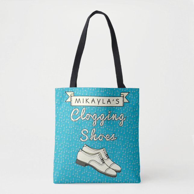 Verstopfenschuhe blauer Cloggers | Tasche (Vorderseite)