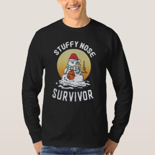 Verstopfte Nase Überlebender Winter Kälte Humor Gr T-Shirt