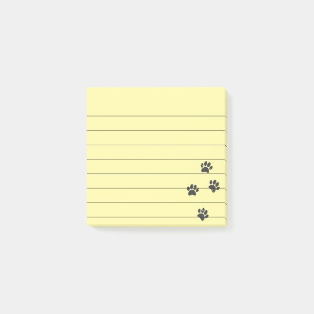 Verstörte Hundspuckspuren, 3x3 geflochten Post-it Klebezettel (Vorderseite)