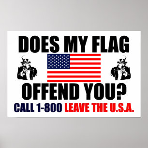 Verstößt meine Flagge dich? Poster