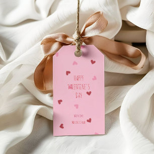Verstreute Herzen – Frohen Valentinstag Geschenkanhänger